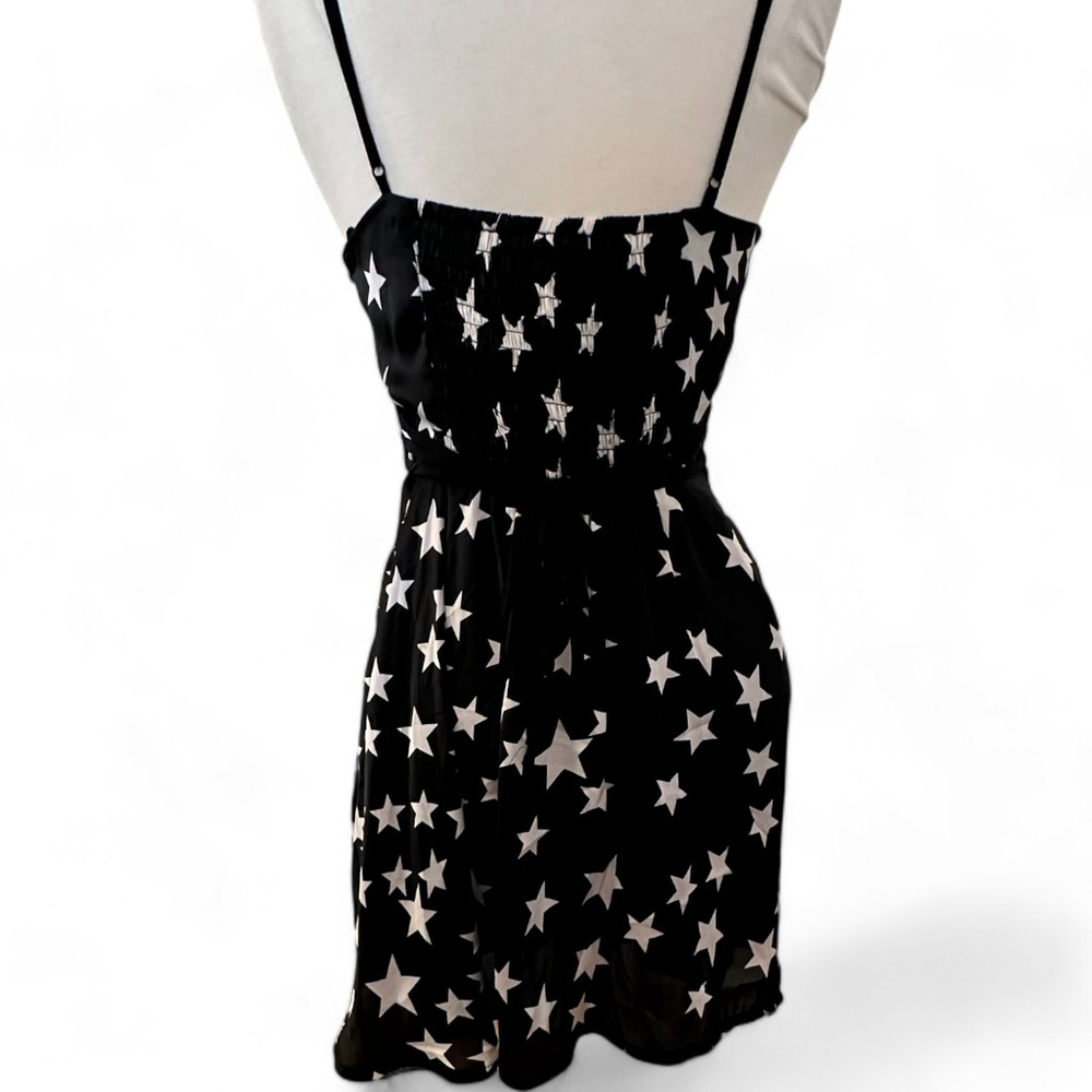 Women's Limite Dress Size M Black Star Print